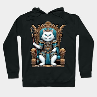 the king of white cats Hoodie